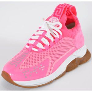 Versace Women's Neon Chain Reaction Sneakers Shoes